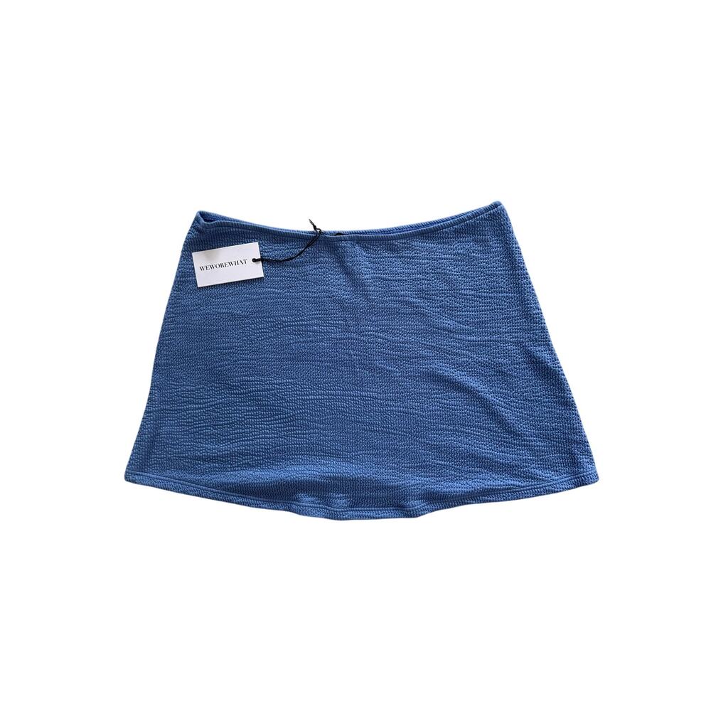 WeWoreWhat blue mini skirt NWT